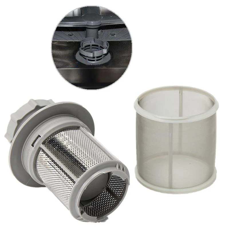 2 Part Dishwasher Mesh Filter Set Grey PP For Bosch Dishwasher 427903 170740 Series Replacement for Dishwasher
