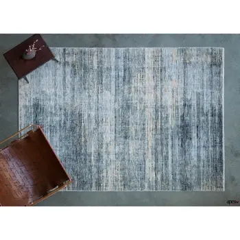 

Apex Moss 4 'x 6' Polypropylene Grey Area Rug