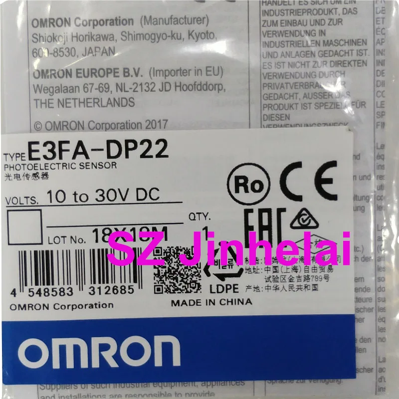 

OMRON E3FA-DP21 E3FA-DP22 Authentic Original High temperature resistant Anti-interference DC Photoelectric Sensor Switches PNP