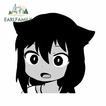 

EARLFAMILY 13cm For Jahy Sama Peeking Funny Car Stickers Bumper Decal Waterproof Motorcycle For JDM SUV RV Decoration