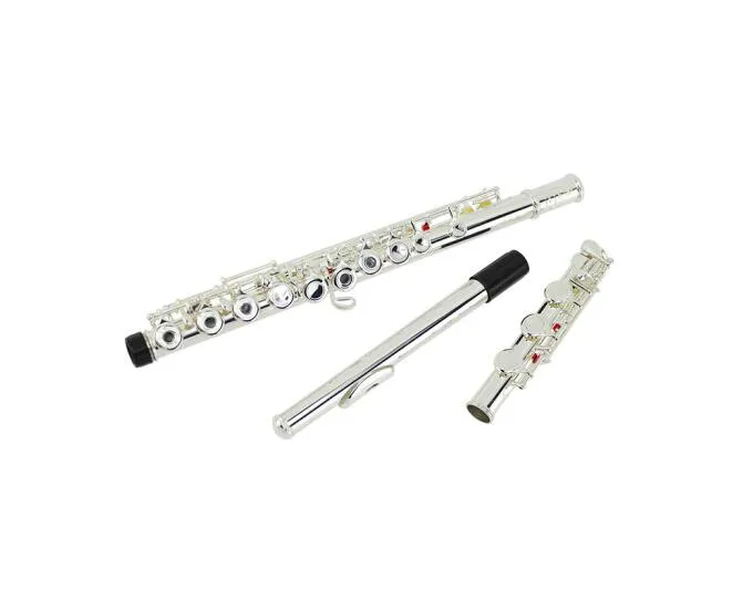 

MARGEWATE New 17 Hole Open C Tune Flute High Quality Cupronickel Silver Plated C Tune Flute Musical Instrument Free Shipping