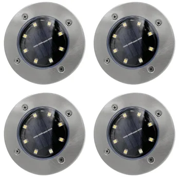 

4pcs/set Solar Power Panel Lawn Lamps Bright Light LED Energy Saving Waterproof For Outdoor Pathways Garden