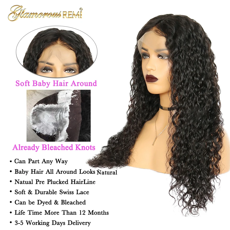 Кудрявые человеческие парик из натуральных волос для черных женщин предварительно сорванные натуральные волосы на кружеве парики с волосами младенца 13*4 Gluless парики шнурка