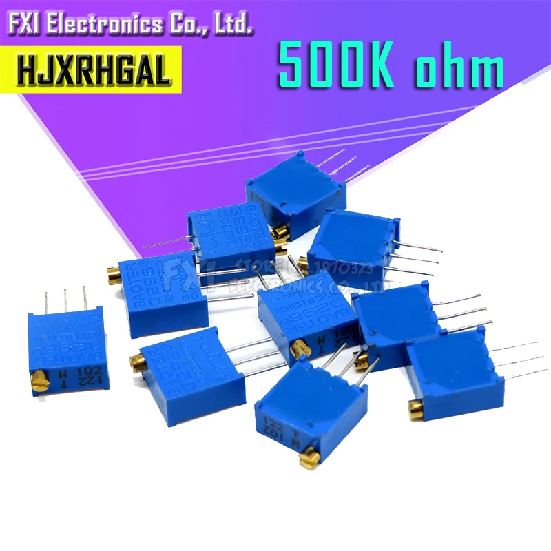 10 шт. 3296W 1 504LF 500K ohm 504 W504 Подстроечный резистор подстроечный