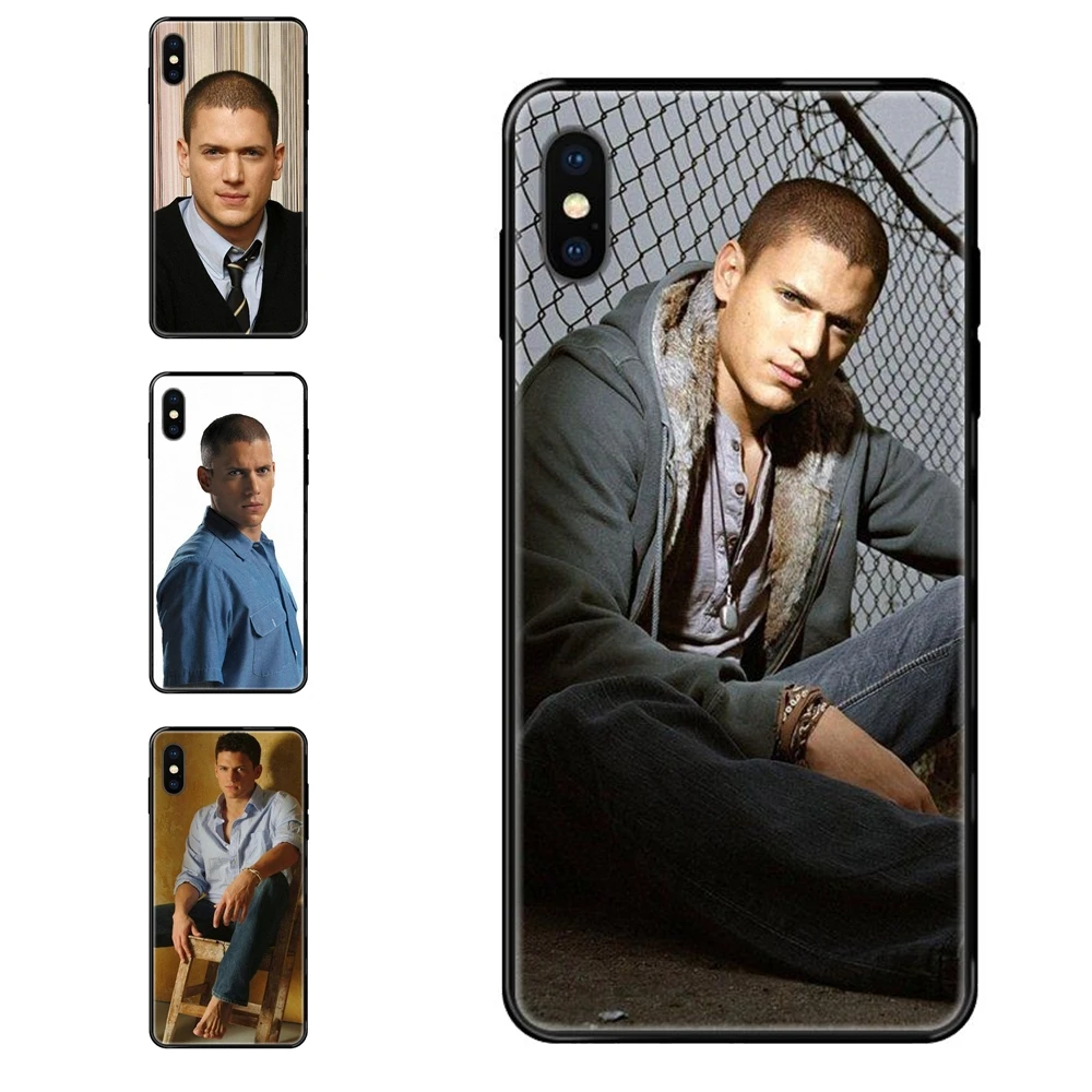 For Xiaomi Redmi Note 4 5 5A 6 7 8 8T 9 9S Pro Max Prison Break Wentworth Miller Theme Black Soft TPU Accessories Case | Мобильные