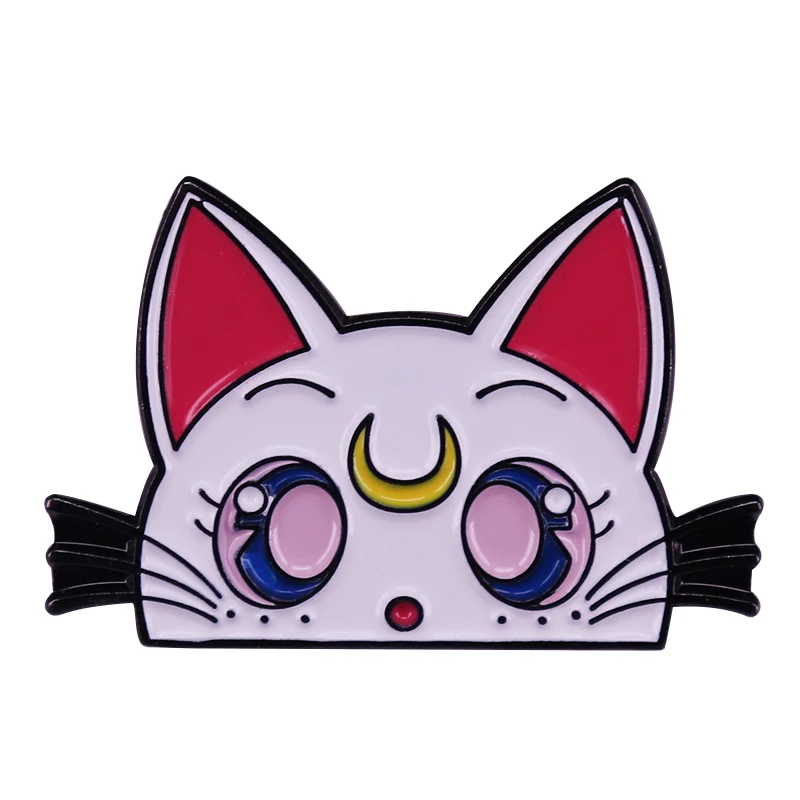 Sailor Moon Artemis Lapel Pin Japanese Anime Lovers Kawaii Flair Addition.JPG