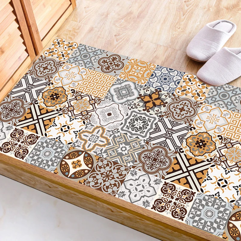 30Pcs PVC Waterproof Self-Adhesive Wall Stickers Moroccan Style Furniture Kitchen Bathroom Floor Decorative Tile Stickers 30Pcs PVC Waterproof Self-Adhesive Wall Stickers Moroccan Style Furniture Kitchen Bathroom Floor Decorative Tile Stickers