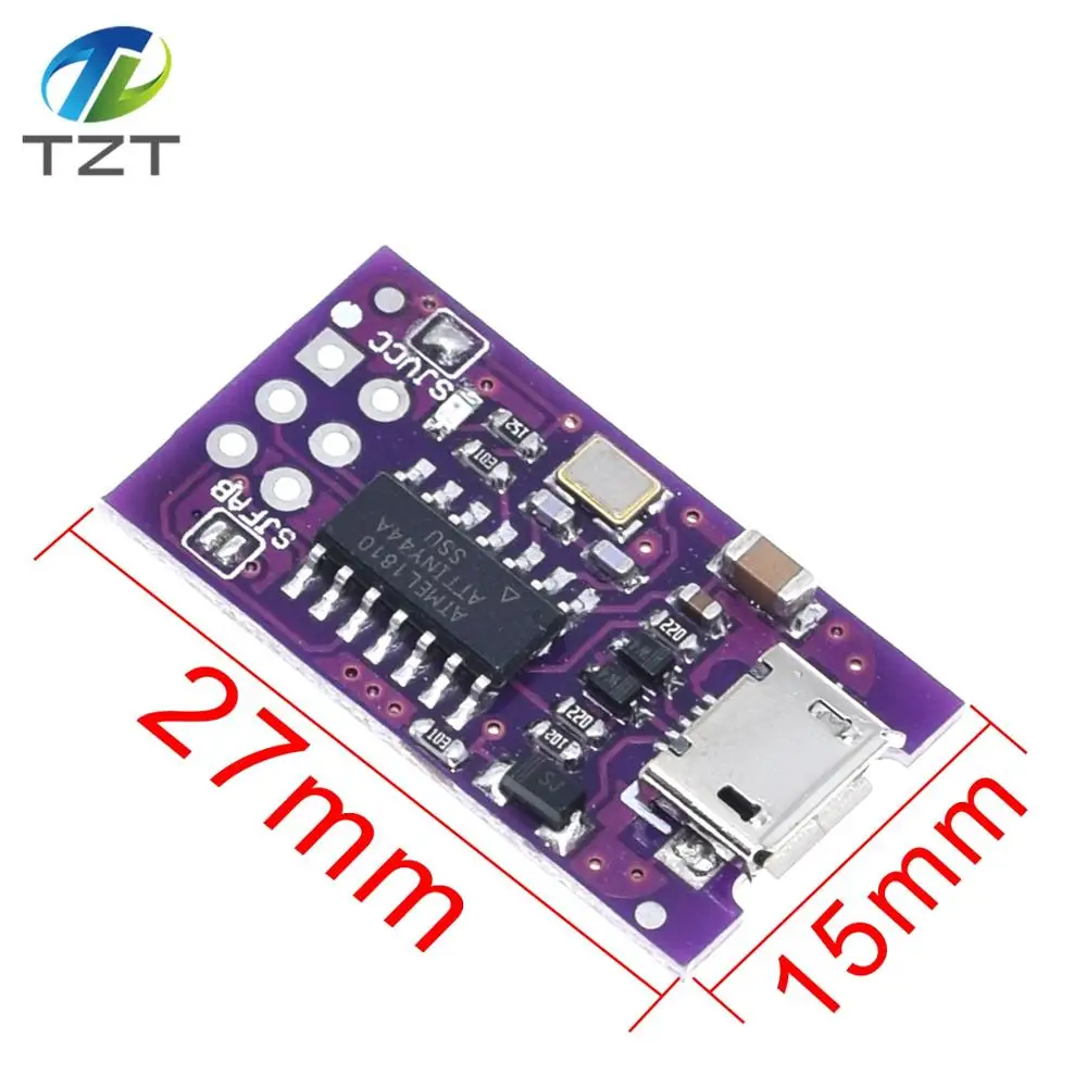 Миниатюрный программатор с Micro USB AVR ISP ATtiny44 ATTiny45 ATTiny85 модуль для IDE загрузчика
