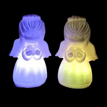 

Colorful Color Changing Gradient LED Angel Bed Wall Lamp Night Light Home Decor*