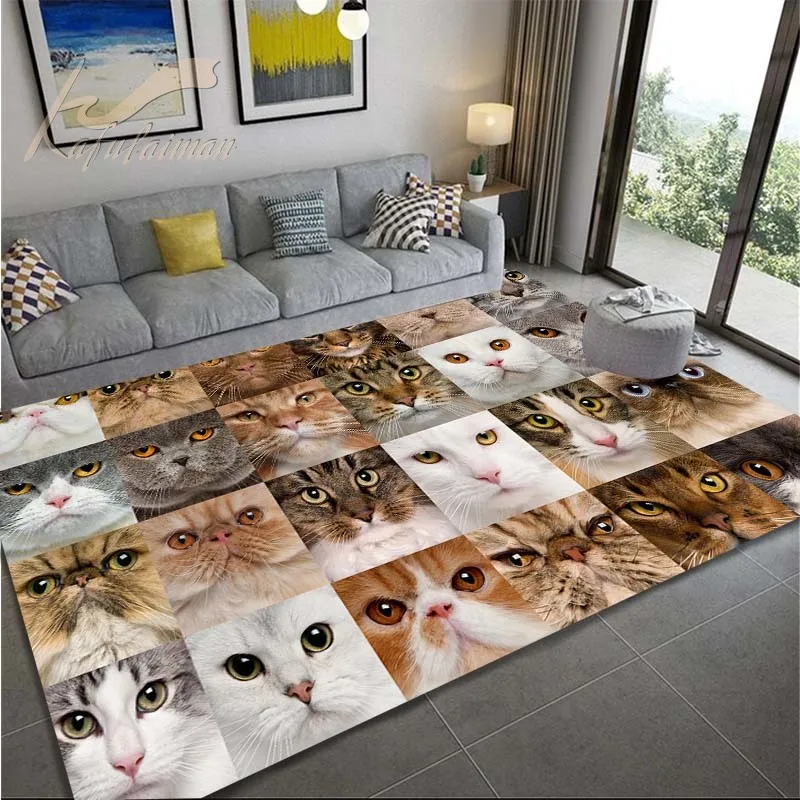 3D Home Bedroom Carpet Slip Doormat Animal Door Mat Decorative Floor Area Rug 
