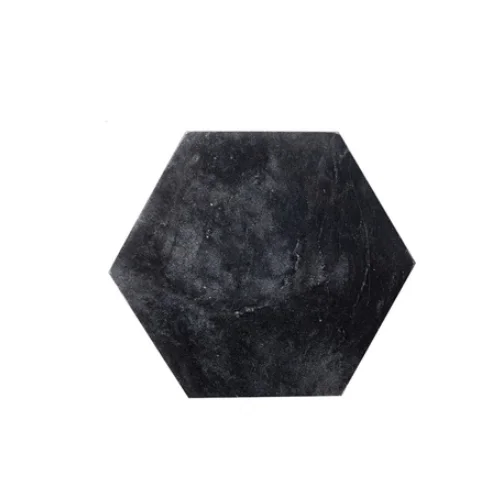 Nordic Style Natural Marble Coasters Home Hexagonal Placemats Dish