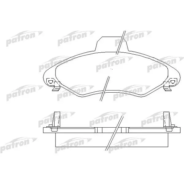 Колодки тормозные дисковые передн FORD: ESCORT 95 фургон 95-, ES
