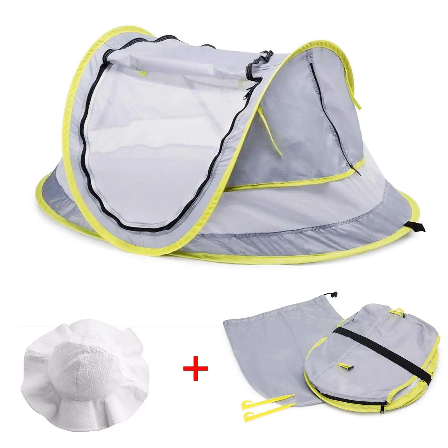 Baby Beach Tent Brim Sun Protection Hat 