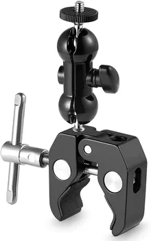 

Articulated-Ballhead Arm Super Clamp Mount Multi-Function Double Ball Adapter with Bottom Clamp for Ronin-M, Ronin MX