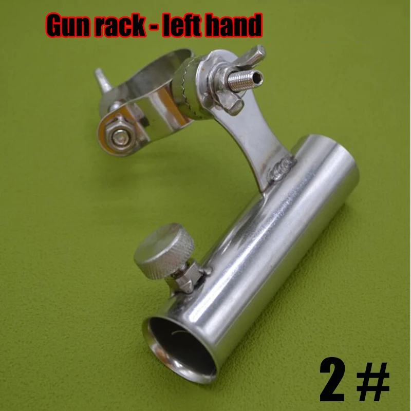 Gun rack - left han Противоскользящий держатель для удочки, Морской Кронштейн, практичный зажим, нержавеющая сталь, лодка, уличное крепление на стул, устойчивость к коррозии, зажим - Цвет: Gun rack - left han