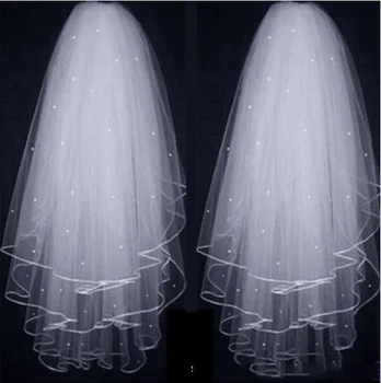 

Ribbon Mullayer Three Ayer Hair Comb Fluffy Bridal Accessories Licras D Mujer Blanca Wedding Long Veil Cathedrals Ivory Veil