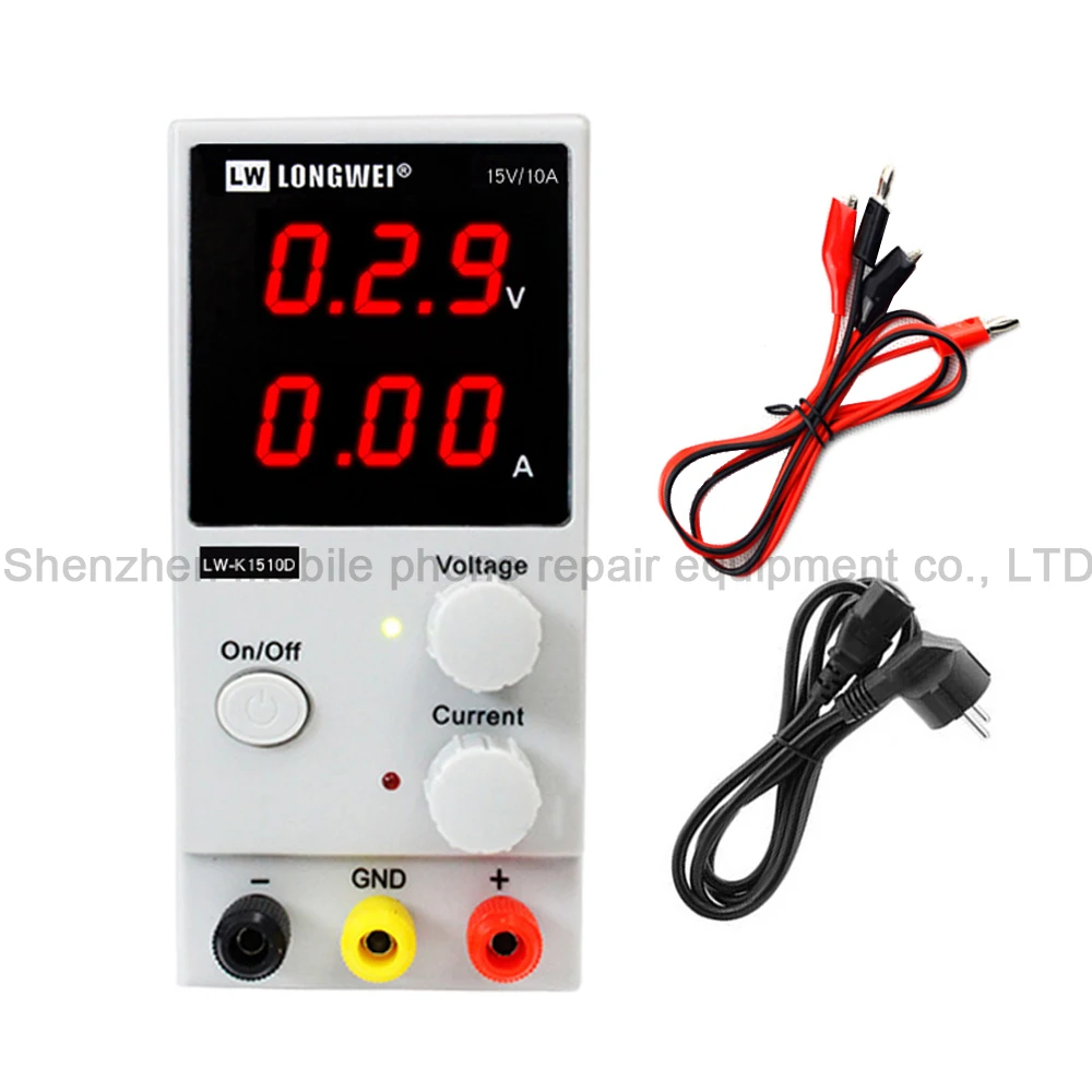 LW-K1510D 15V10A мини Регулируемый переключатель питания постоянного тока цифровой дисплей лабораторный Регулируемый источник питания ремонт