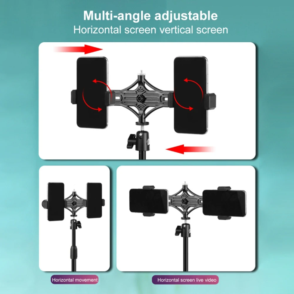 Фотография Multiposition прямая трансляция держатель для брекетов фото-аксессуар для 60-100 мм ширина телефона для прямой трансляции