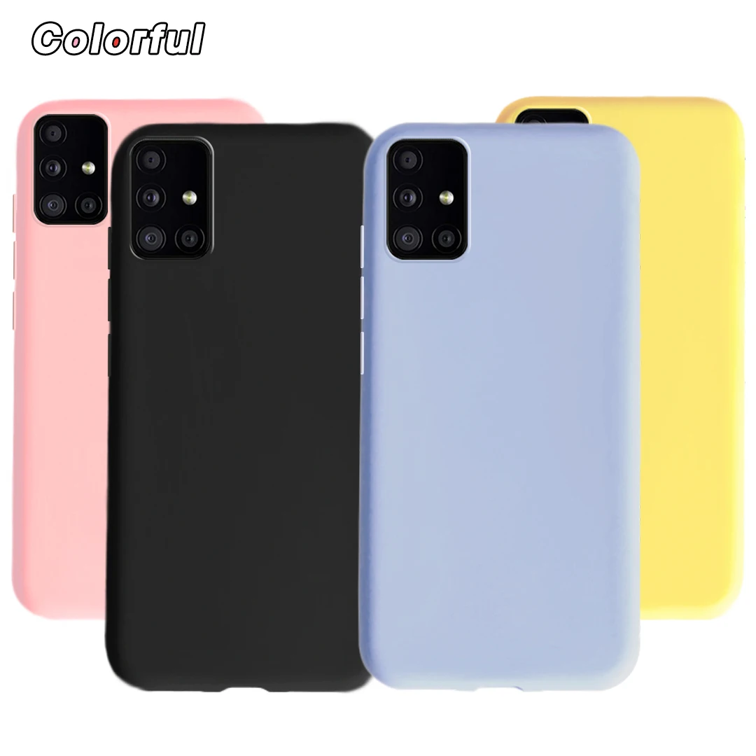 Liquid Silicone Shockproof Protective Phone Case - Soft Cover for Samsung Galaxy A51 5G