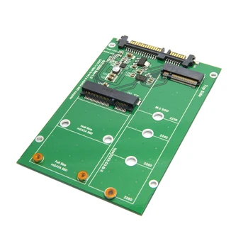 

SATA3 To M.2 Converter Over-Current Protection Support MSATA SSD Computer PCI Express Adapter Card Expansion Dual Use Hard Drive