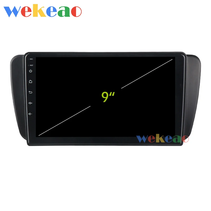 Wekeao Touch Screen 9'' Android 9.0 Car Radio Automotivo For Seat Ibiza 6j Car Dvd Player Android A