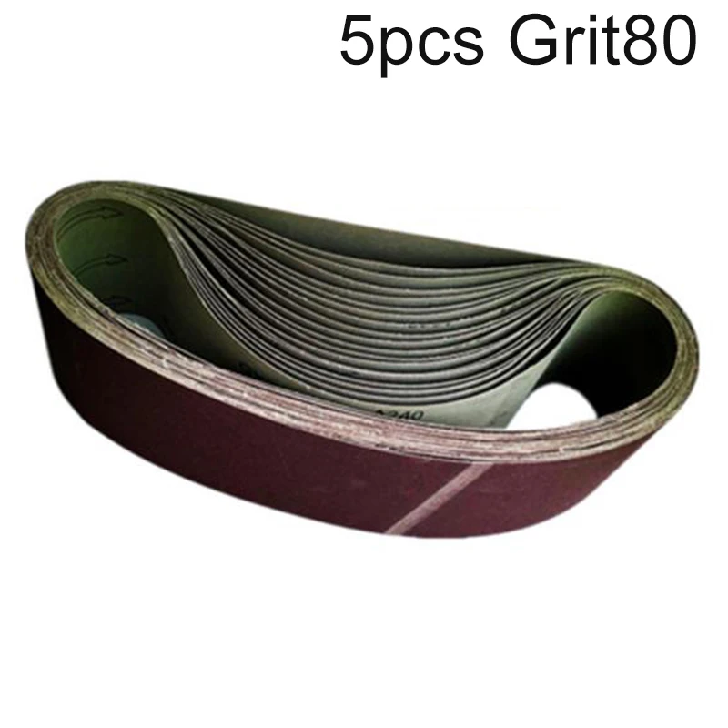 

5pcs/Set 100mmX915mm Abrasive Belts 40-320 Grits Waterproof Grinding Sanding Sheet Paper Abrasive Tools Woodworking
