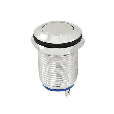 

2Pin Terminals 12mm Mounted Thread SPST Momentary Pushbutton Switch