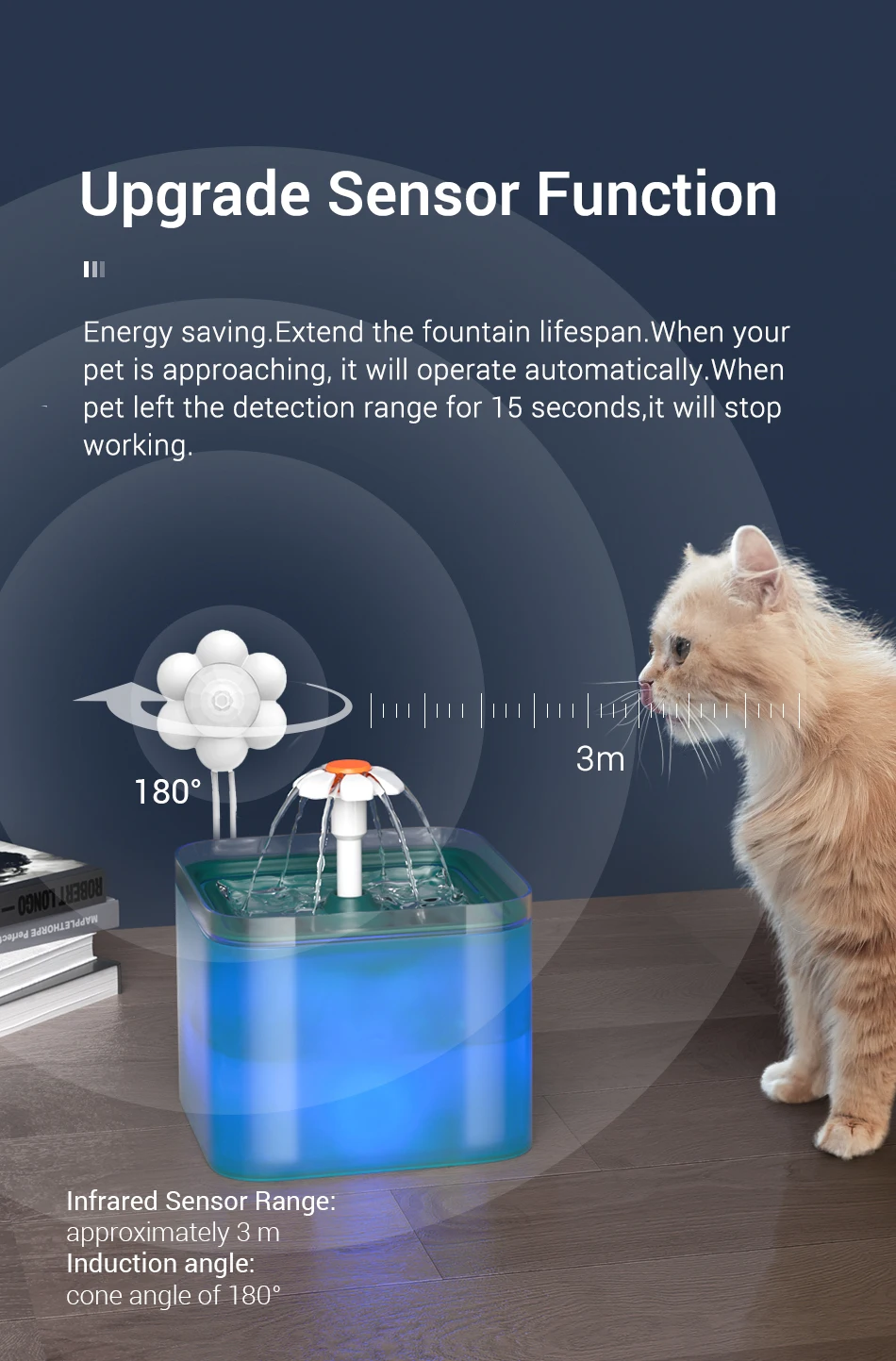 automatic cat water fountain