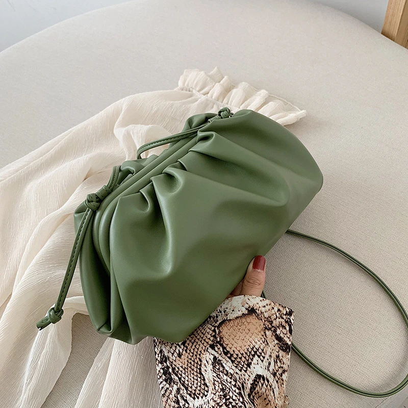 Female Small Crossbody Bag For Women Quality PU Leather Luxury Handbags Designer Sac A Main Ladies Shoulder Messenger Bag - Цвет: Green