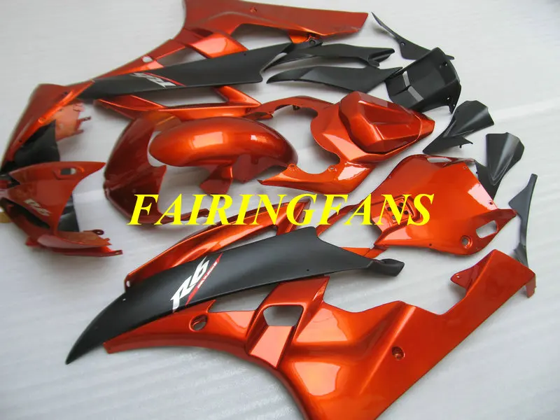 Литья под давлением обтекатель для YAMAHA YZFR6 06 07 YZF R6 2006 2007 YZF600 ABS Красный Черный Обтекатели Кузов+ подарки YL22