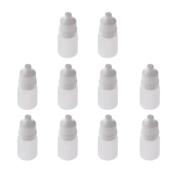 

10pcs Empty Eye Dropper Bottles Squeezable Eyedrop Essence Container Accessories