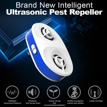 

Ultrasonic Pest Repeller Electronic Indoor Pest Repellent For Insects, Mice,Ant, Mosquito, Spider, Rodent, Roach Repellent1