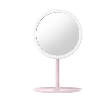 

1pc Makeup Mirror Vanity Mirror Espejo Espelho Rechargeable LED Table Make-Up Mirror Folding Desktop Strorage Tray Base Mirror