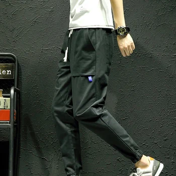 

New Casual Cool Men pants Cotton Slim Pant Fashion Business Solid mens sweat pants
