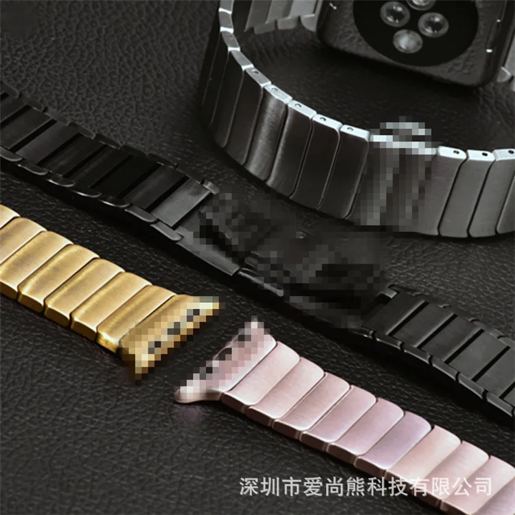 Подходит для Apple Watch APPLE Watch4/3 S складная застежка из нержавеющей стали ремешок для наручных часов Arc Chain