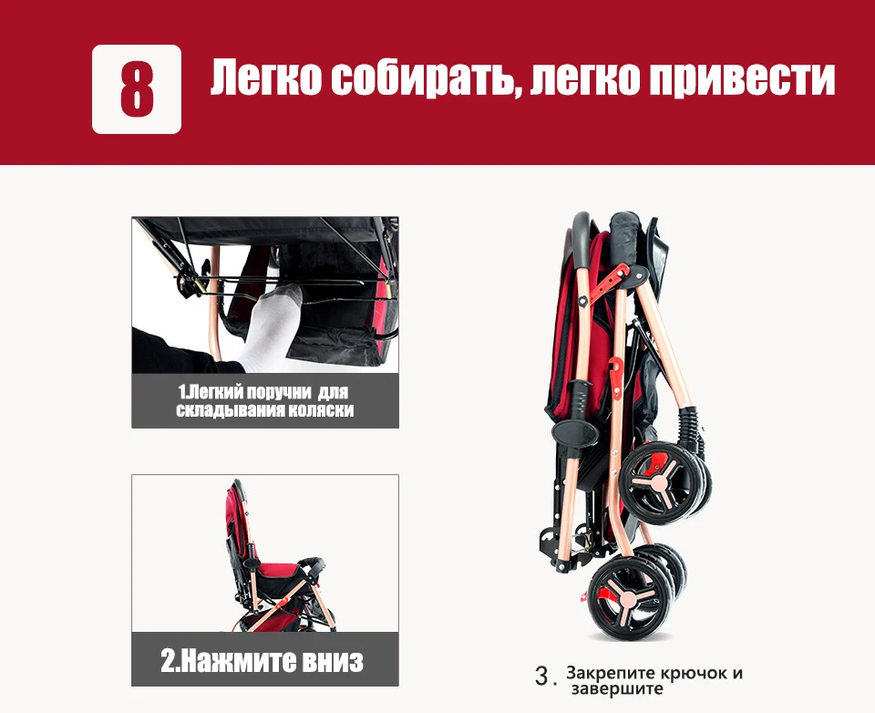 IMBABY Multifunctional Baby Stroller Newborn Stroller Trolley Travel Aluminium Baby Stroller for 0-3 years Baby