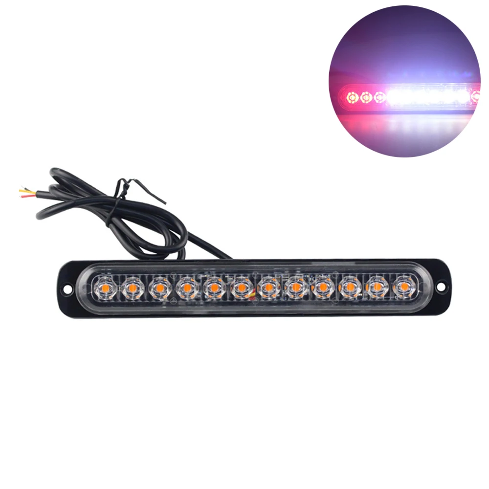 4 шт. 12led стробоскоп-светильник s на автомобиле стробоскоп Предупреждение ющий светильник для грузовика светодиодный боковой фонарь стоп-сигнал желтый белый красный синий дорожный парковочный светильник