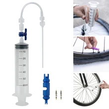 

MTB Mountain Road Bike Tubeless Sealant Injector For Bicycle Tubeless Tire UST Tyre No Inner Tubes Use With Valve Core Tool