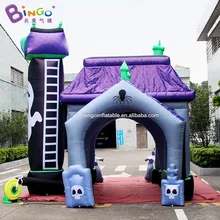 Украшение для Хэллоуина 4x5x4,2 mH надувной туннель с привидениями для наружного события/стоящий туннель с привидениями