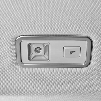 

For Volkswagen vw T-Roc TROC 2018 2019 Car stainless steel Reading Light Lamp Frame Cover Interior Decoration Strip Accessories