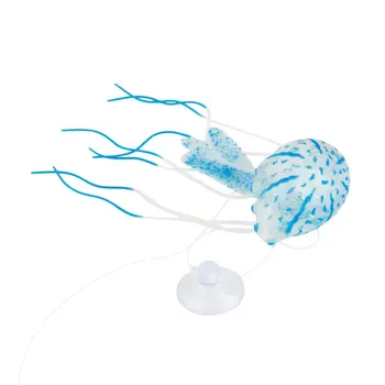

Flashing Toys for Children Silicone Effect Artificial Jellyfish Ornament Fish Tank Aquarium Decor Moves by Water Toy