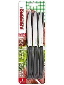 

Kaimano KDN041806N Dinamik Coltelli Bistecca, Rame, Nero, 6 unità