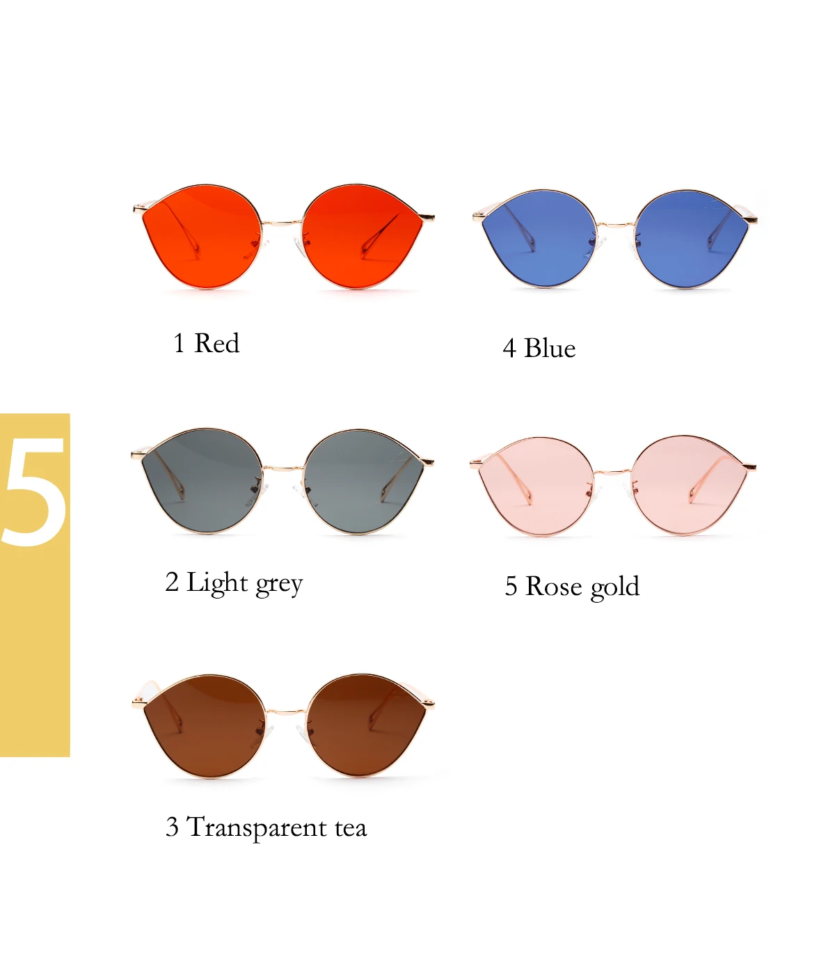 Fashion Custom Sunglasses Logo Cat Eye Retro Sunglasses