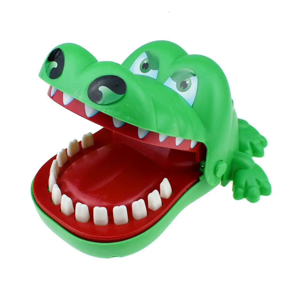 Странная новая интересная большая зеленая укуса lacost Tricky Toy настольная игра День