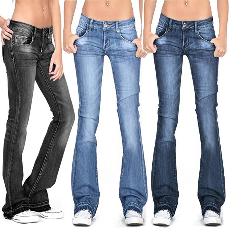 Commuter Ladies Denim Trousers Low 