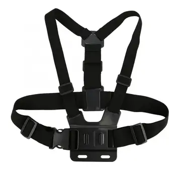 

Nylon Adjustable Outdoor Belt Camera Stand Stable Sports Adapter Head Fixed Non-Slip Elastic Chest Strap for OSMO Pocket Black