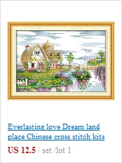 Вечная любовь цветок персиков в весенний китайский вышивка крестом наборы экологический хлопок печатных 11CT DIY Свадебные украшения