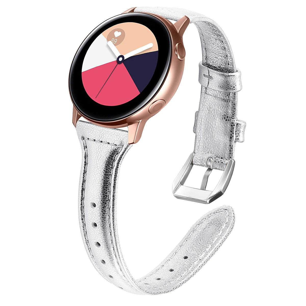 Кожаный ремешок для samsung Galaxy Watch 42 мм Active 2 44 мм 40 мм браслет ремешок 20 мм браслет ремешок для Huami Amazfit GTR 42 мм
