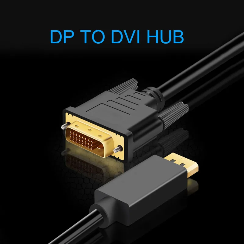 Кабель адаптера DP DVI 1 8 м кабель преобразователь Displayport в для HP Dell Lenovo ПК