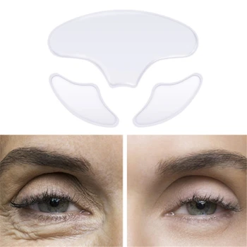 

3Pcs/Set Reusable Silicone Anti-wrinkle Face Forehead Sticker Cheek Chin Sticker Facial Eye Patches Wrinkle Removal Face Lifting